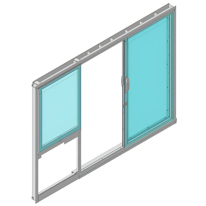 Door with window 2C03 two wings